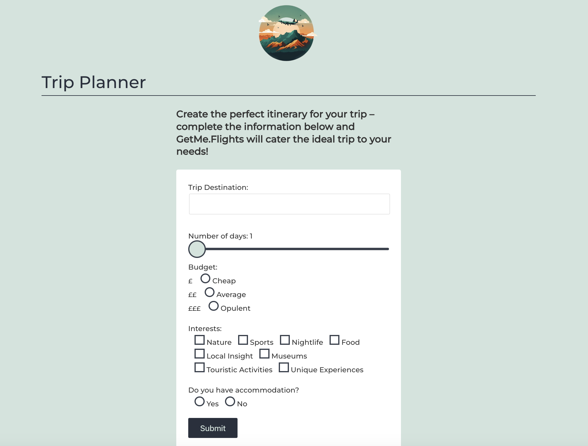 GetMe.Flights - Trip Planner - AI Tool Details